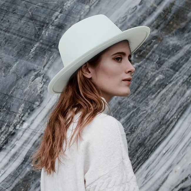 Fedora Hoed - Bordeauxrood | Verstelbaar | 56 - 58 cm