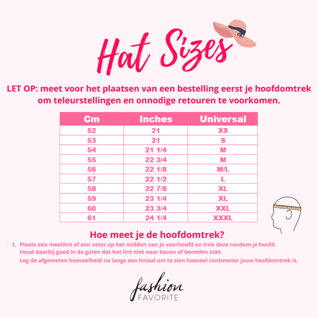 Fedora Hoed - Brim Bordeauxrood | Verstelbaar | 56 - 60 cm