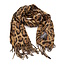 Winter Sjaal - Luipaard Bruin | 180 x 70 cm | Polyester