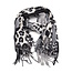 Leopard Sjaal - Grijs | 180 x 70 cm | Polyester