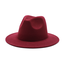 Fedora Hoed - Bordeauxrood | Verstelbaar | 56 - 58 cm