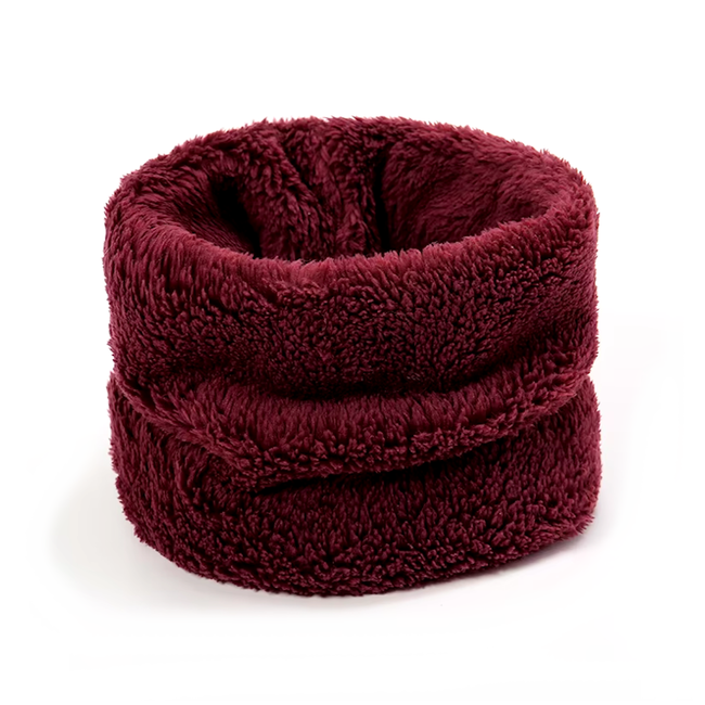 Teddy / Fleece Colsjaal - Bordeauxrood | Polyester | One size