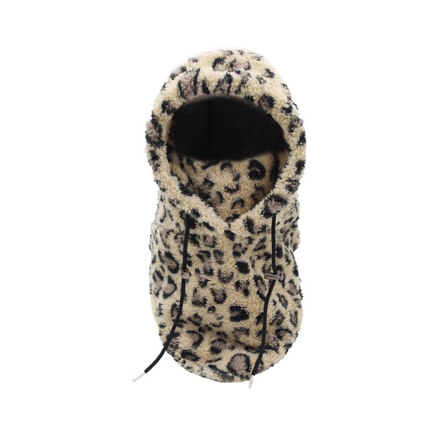 Skimasker 3-in-1 Muts - Luipaard | One size | Fleece / Polyester