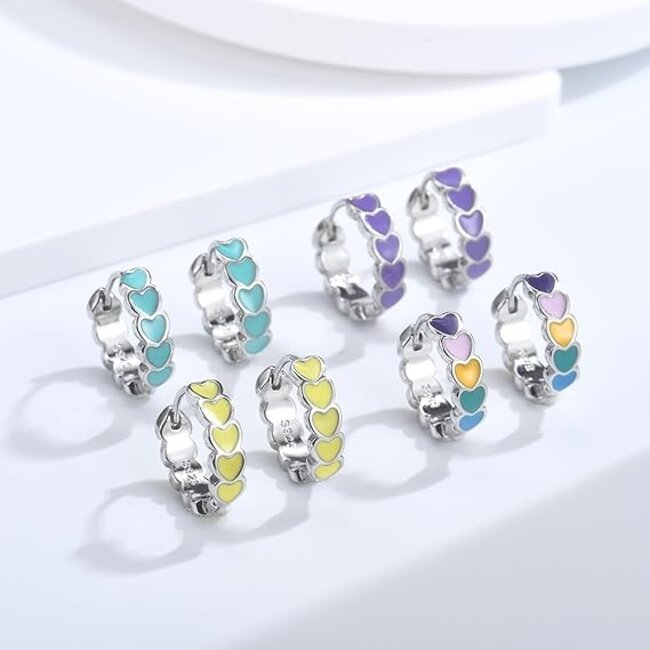 EMMI Oorringen - Multi/Zilver | 925 Silver