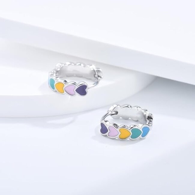 EMMI Oorringen - Multi/Zilver | 925 Silver