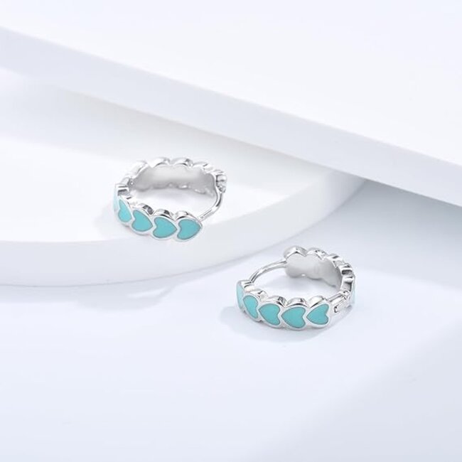 EMMI Oorringen - Groen | 925 Silver