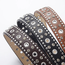 Studs Strass Riem - Zwart | Riemmaat 90 cm | Kunstleer