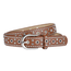 Studs Strass Riem - Bruin | Riemmaat 90 cm | Kunstleer