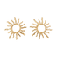 Big Sun Oorbellen - Goudkleurig | 5 x 5 cm | Stainless Steel
