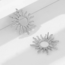 Big Sun Oorbellen - Zilverkleurig | 5 x 5 cm | Stainless Steel