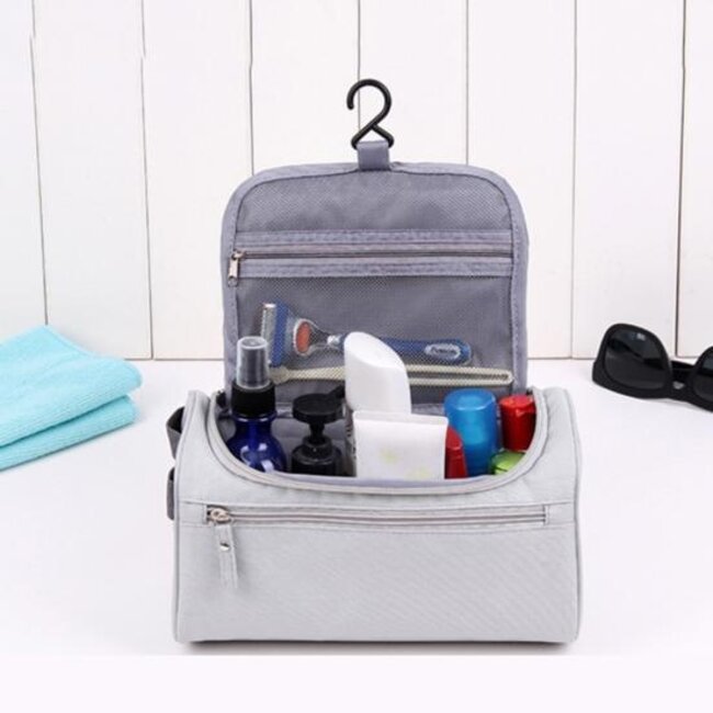Travel Toilettas - Grijs | Organizer/Reistas | 24 x 16 x 13 cm