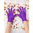 Glitter Handschoenen - Paars | Polyester | Maat S/M