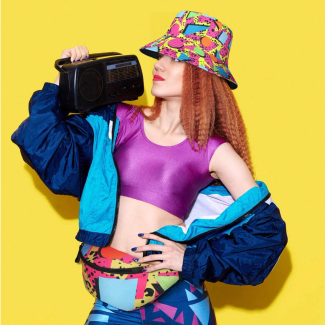 Carnaval Set: Bucket Hat + Heuptas - Disco | 100% Polyester