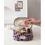 Furry Leopard Toilettas - Bruin | Make-Up Tas | 22 x 15 x 15 cm