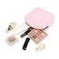 Corduroy Mini Make-up Tas - Wit | 14 x 14 x 5 cm