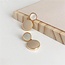 Vintage Oorbellen - Grijs/Groen | 925 Zilver | 2,2 x 1,4 cm