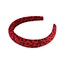 Furry Luipaard Haarband/Diadeem - Rood | Polyester