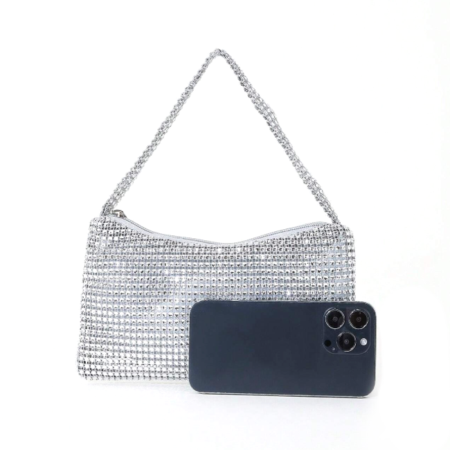 Sparkle Mini Tasje - Blauw | 22 x 13 cm | Polyester