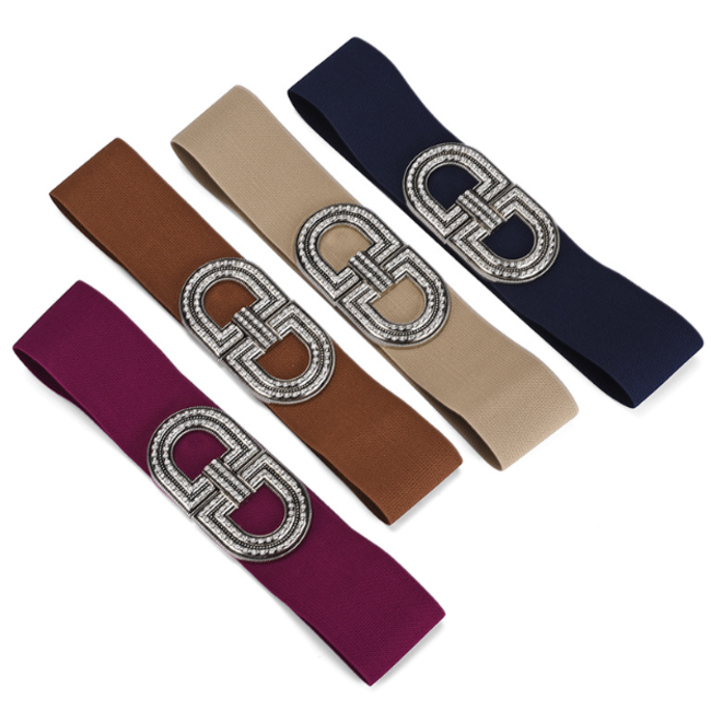 Elastische Riem - Double-D Groen | Polyester / Elastaan