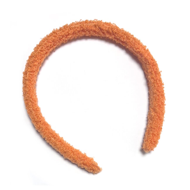 Boucle Haarband - Oranje | Teddy / Polyester