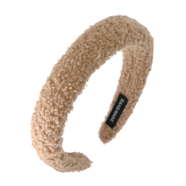 Boucle - Haarband / Diadeem - Camel | Teddy / Polyester