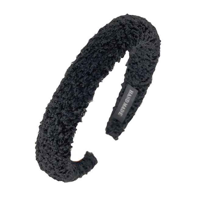 Boucle - Haarband / Diadeem - Zwart | Teddy / Polyester