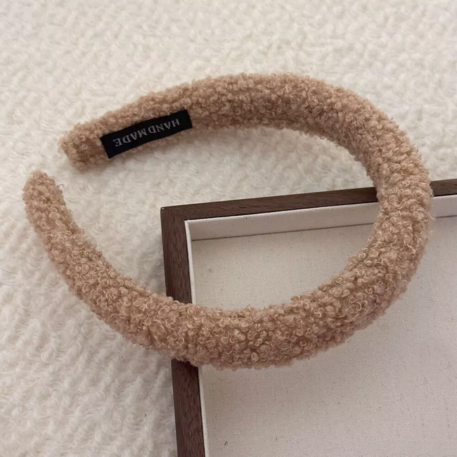 Boucle - Haarband / Diadeem - Camel | Teddy / Polyester