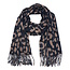 Luipaard Sjaal - Zwart/Bruin | 200 x 70 cm | Polyester