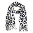 Luipaard Sjaal - Crème/Zwart | 200 x 70 cm | Polyester