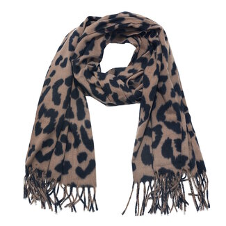 Fashion Favorite Luipaard Sjaal - Bruin/Zwart