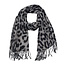 Luipaard Sjaal - Grijs/Zwart | 200 x 70 cm | Polyester