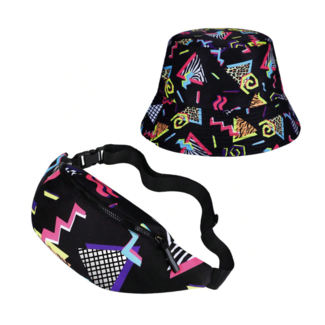 Fashion Favorite Carnaval Set: Bucket Hat + Heuptas - Disco