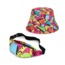 Carnaval Set: Bucket Hat + Heuptas - Color | 100% Polyester