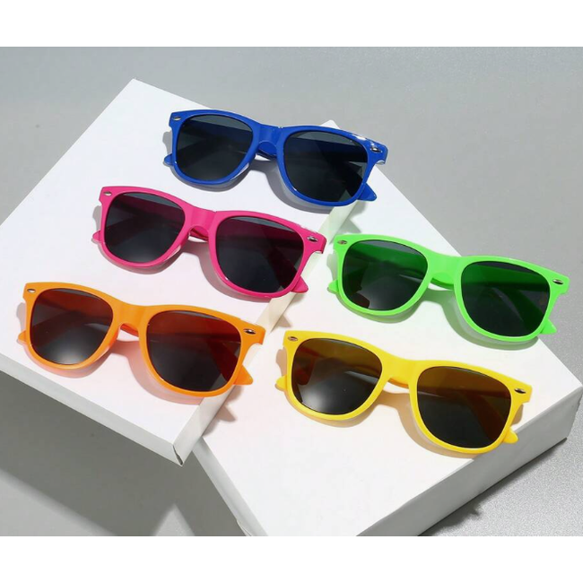 Carnaval Zonnebril - Blauw | Kunststof | Festival/Neonparty