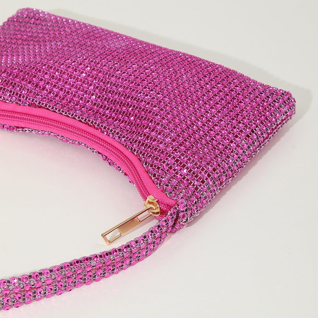 Sparkle Mini Tasje - Paars | 22 x 13 cm | Polyester