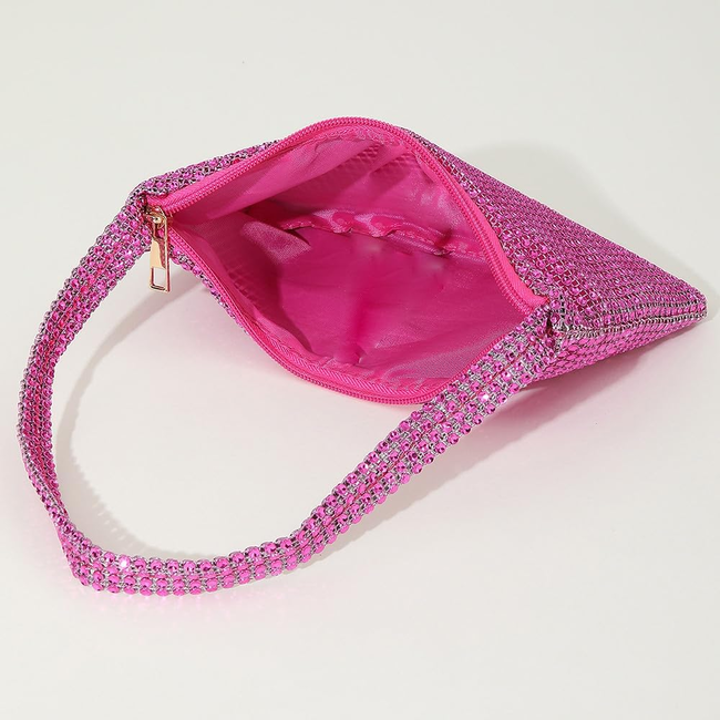 Sparkle Mini Tasje - Paars | 22 x 13 cm | Polyester