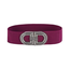 Elastische Riem - Double-D Wijnrood | Polyester / Elastaan