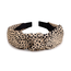 Knoop Diadeem / Haarband - Beige Cheeta | Polyester