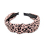 Knoop Haarband - Roze Luipaard | Polyester