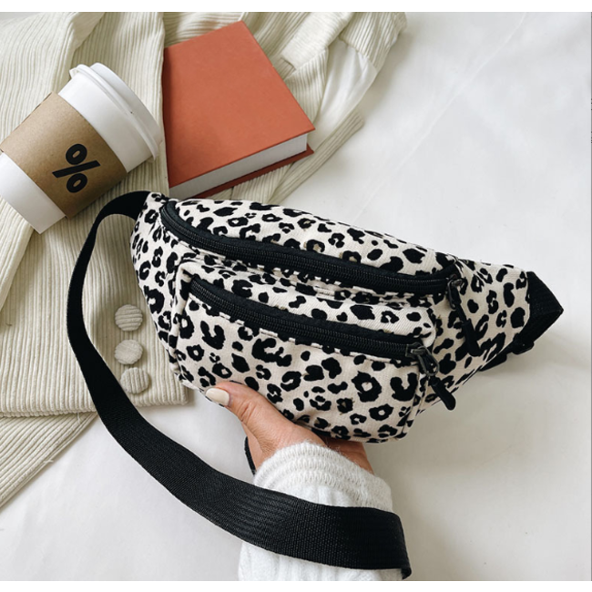 Heuptas - Luipaard Creme | Polyester / Nylon |  30 x 14 x 7 cm