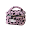 Furry Leopard Toilettas - Paars | Make-Up Tas | 22 x 15 x 15 cm