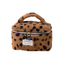 Furry Leopard Toilettas - Bruin | Make-Up Tas | 22 x 15 x 15 cm