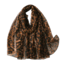 Sjaal - Luipaard Donkerbruin | 180 x 70 cm | Polyester