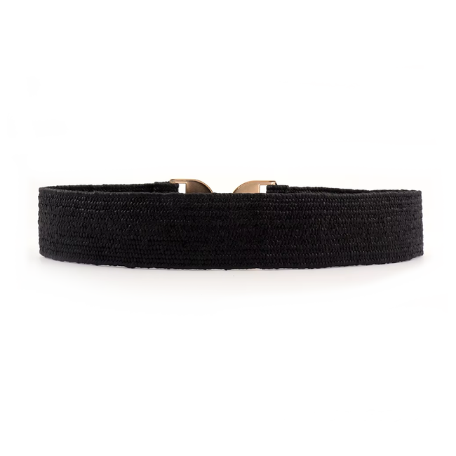 Elastische Riem - Boho Gold Zwart | Polyester / Elastaan