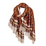Color Leopard Sjaal - Bruin/Beige | 180 x 85 cm