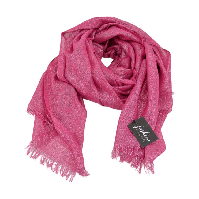 Shiny Glitter Sjaal - Roze | Viscose | 200 x 80 cm