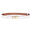 Golden Lock Riem - Wit/Goud | 85 cm | PU-Leder