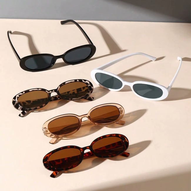 Trendy Oval Zonnebril - Bruin | Fashion Favorite