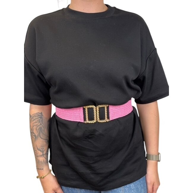 Elastische Riem - Roze | Stretch / Kunststof