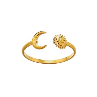 Fashion Favorite Ring - Zon/Maan Goudkleurig